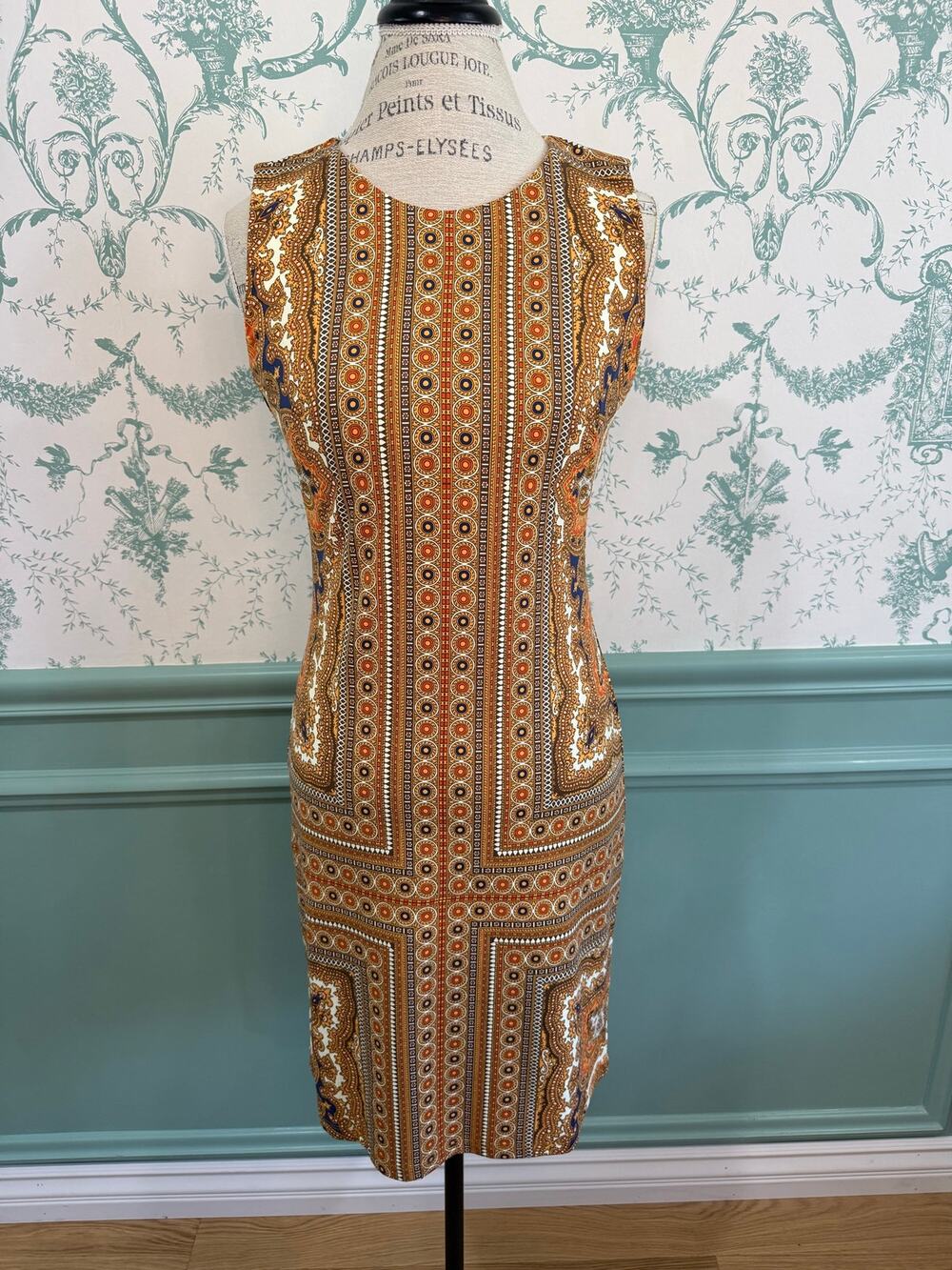 J.McLaughlin Catalina Cloth Paisley Sheath Dress Sony Archive - Sz Small⁠